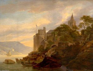 Dartmouth Castle, Devon — William Havell