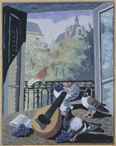 Window With Doves — Gino Severini