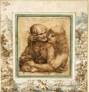 A Young Man Caresses An Old Woman — Jacob Hoefnagel