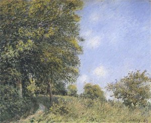 July Afternoon Near The Forest — Alfred Sisley