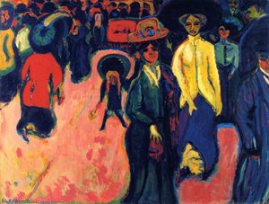 Street, Dresden — Ernst Ludwig Kirchner, German Expressionism