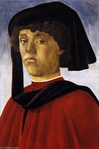 Portrait - Portrait Of A Young Man — Sandro Botticelli