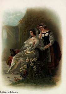 Olivia And Maria From Twelfth Night — Daniel Maclise