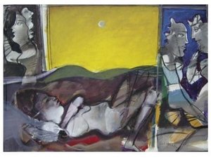 Sleeping Woman Under The Moonlight — Dimitris Mytaras