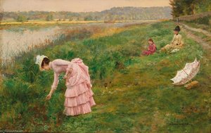 Picking Wildflowers — Marie Francois Firmin-girard
