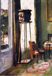 Interior (also known as Interior Scene with Woman Reading on a Terrace)