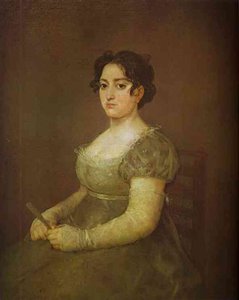 Woman With A Fan — Francisco José De Goya Y Lucientes, Romanticism