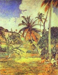 Palm Trees On Martinique — Eugène Henri Paul Gauguin, Post-impressionism