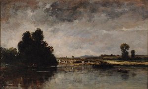 Paysage Par Temps D'orage — Charles-françois Daubigny