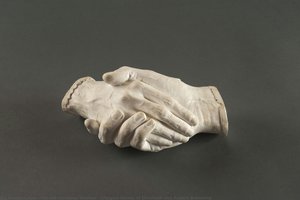 Clasped Hands Of Elizabeth And Robert Browning — Harriet Goodhue Hosmer