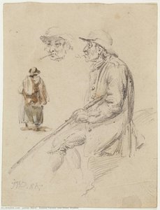 Seated Farmer And Other Studies — James Ward