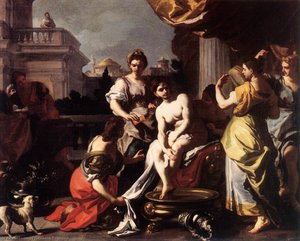 Bathsheba Bathing — Francesco Solimena, Baroque
