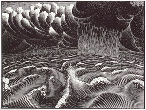 Second Day Of The Creation — Maurits Cornelis Escher