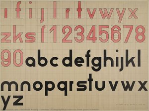 Untitled (Typographical exercise from Joost Schmidt