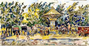 Village Festival (la Vogue) — Paul Signac