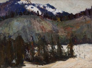 Tatra Mountains In The Winter — Jan Grzegorz Stanisławski, Impressionism