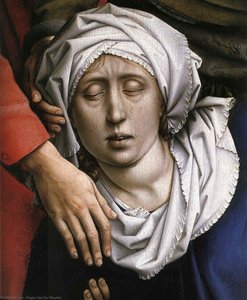 Deposition (detail) — Rogier Van Der Weyden, Early Netherlandish Painting