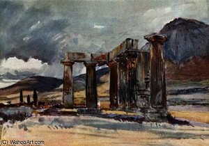 The Temple At Corinth — John Fulleylove