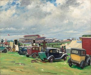 A Dull Day At Epsom — Dame Laura Knight