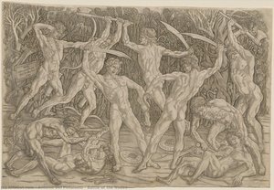 Battle Of The Nudes — Antonio Del Pollaiuolo