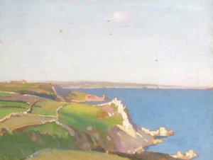 A Cornish Coastal Scene — Samuel John Lamorna Birch
