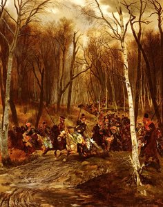 Cossacks attacked by the royal guard