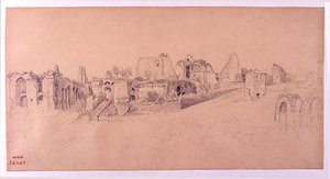 Rome. The Palatine Hill — Jean-baptiste-camille Corot, Realism