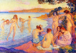 The Burning Time — Theo Van Rysselberghe, Pointillism