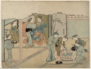 The Birth Of The First Child — Suzuki Harunobu