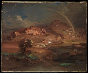 The Cemetery At Pronoia Near Nauplia — Carl Anton Joseph Rottmann, Romanticism