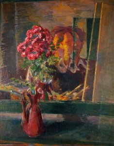 Red Rambler Rose — Evan Walters, Post-impressionism