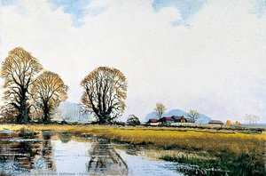 Farmstead On A Winter's Day — Stanley Ernest Dollimore