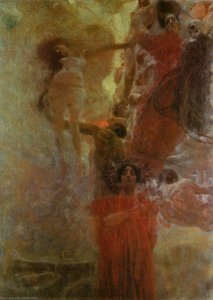 Medicine (composition Draft) — Gustav Klimt, Art Nouveau