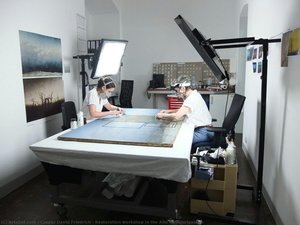 Restoration Workshop In The Alte Nationalgalerie — Caspar David Friedrich, Romanticism