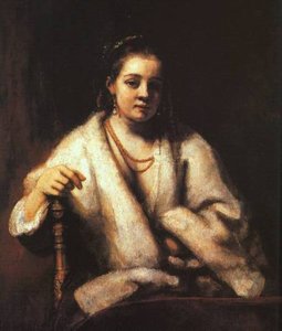 Portrait Of Hendrickje Stofells — Rembrandt Van Rijn, Baroque