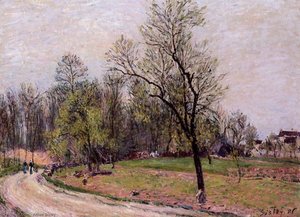 Edge Of The Forest In Spring, Evening — Alfred Sisley
