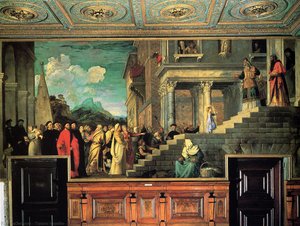 Entry Of Mary Into The Temple — Titian