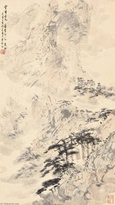 Temple In The Mountain — Fu Baoshi