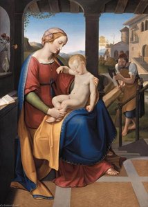 The Holy Family Beneath The Portico — Friedrich Wilhelm Schadow