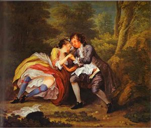 After (outdoor Scene) — William Hogarth, Rococo