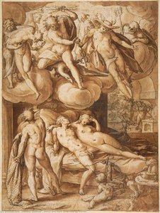 Venus And Mars Surprised By Vulcan — Hendrik Goltzius