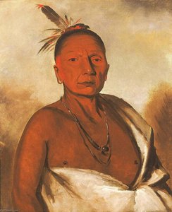 Kid Á Day, A Distinguished Brave — George Catlin, American Romanticism