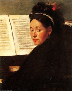 Mademoiselle Didau At The Piano — Edgar Degas