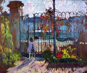 The Garden Gate At Lagny — Henri Lebasque