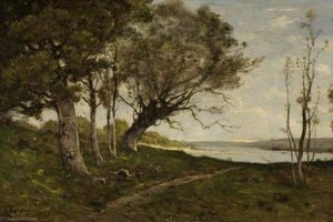 The Lake — Henri-joseph Harpignies, Barbizon School