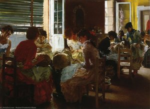 Venetian Lace Makers (also Known As Venetian Lace Workers) — Robert Frederick Blum