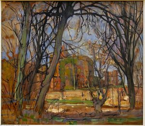 Spring Sun (lentezon). Castle Ruin. Brederode — Piet Mondrian