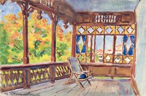 Veranda. Essentuki. — Pyotr Konchalovsky, Impressionism