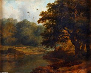 Landscape With A Stream And Woods — James Arthur O Connor
