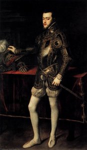 Portrait Of Philip Ii In Armour — Titian